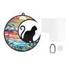 Cat Memorial Suncatcher Stained Glass Window Hanging Colorful UV Printed Acrylic Hanging Ornaments