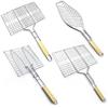 Zhishi Large Square BBQ Grill Basket with Clamp