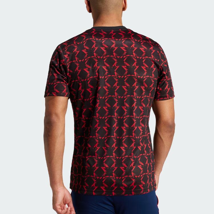 Adidas Manchester United Pre-Match Jersey Black Men Streetwear IT1996