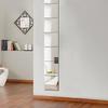 9Pcs Squre Mirror Tile Wall Stickers Mosaic Room Makeup Decor Self Adhesive Tiles 3D Mirror Wall Stickers