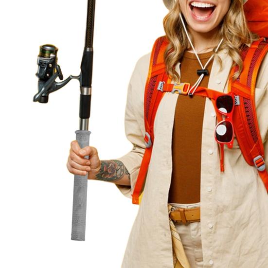 Силиконовый чехол для ручки удочки, нескользящий, легкий, защитный чехол для ручки удочки, универсальные принадлежности для рыбалки в пресной и соленой воде