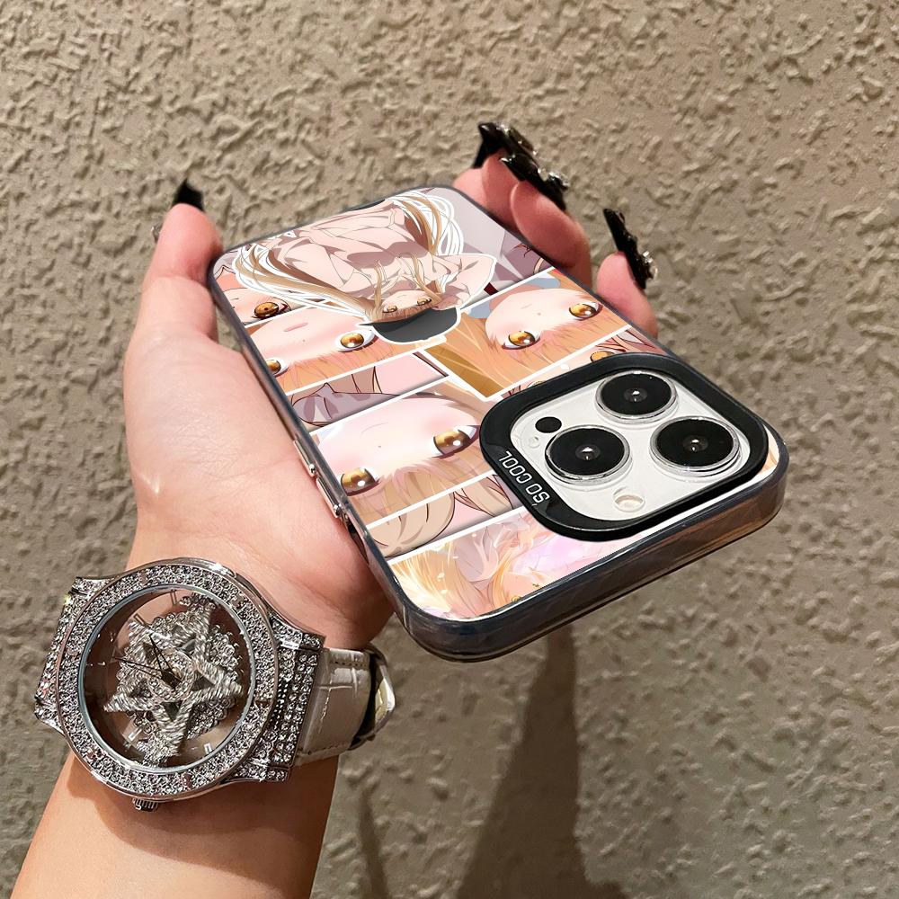 Чехол для телефона Angel Mahiru Shina для iPhone 17 16 15 14 13 12 11 X XR XS Air Pro Max Plus Черный Цветной Серебристый Чехол