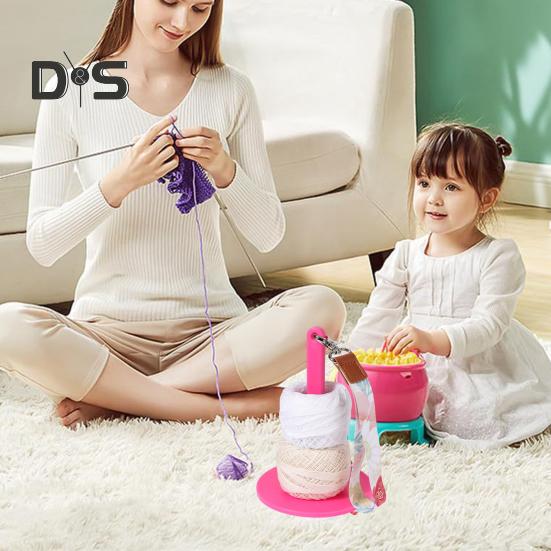 Portable Wrist Yarn Holder with Lanyard Crochet Yarn Ball Holder Spinner Organizer Dispenser Knitting Crocheting Accessories