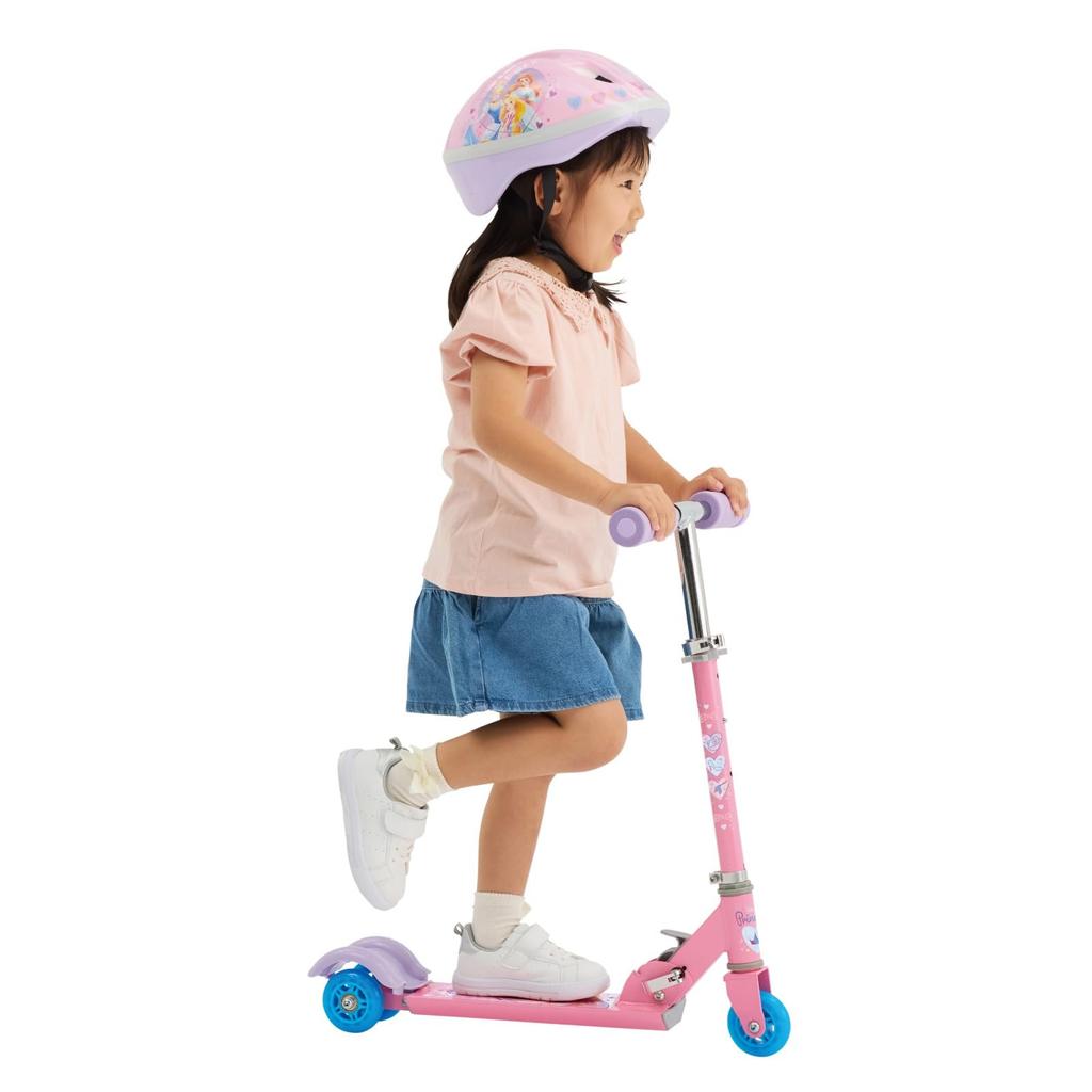 [Официальный] Самокат Ides Kick Scooter Princess Yume Love S Disney Children's Girls складной с ножным тормозом
