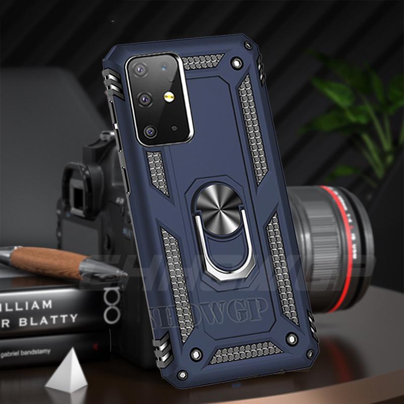 Противоударный чехол с магнитной броней для Samsung Galaxy A51 A71 A21S A50 A70 A70 A01 A11 A21 A31 A41 A81 A91 A40 A20 A10 S S20 S10 S9 Plus крышка держателя кольца