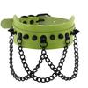 Halloween Cosplay Goth Green Choker Collar Necklaces For Women Emo Punk Balck Spike Geometry Pendant Necklace Y2k Jewelry Gifts