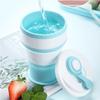 Складная чашка для воды, силиконовая портативная выдвижная складная чашка для воды, для путешествий на открытом воздухе, компрессионная чашка большой емкости, портативная чашка для путешествий