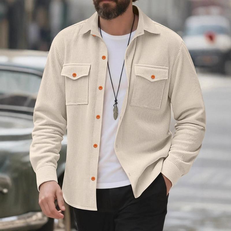 2025 Autumn and Winter New Long-sleeved Shirt Casual Lapel Loose Jacket