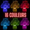 Lampe de Chevet 3D LED Tracteur Agriculteur, Veilleuse changement Couleurs, Lampe Tactile Cureau et Chambre, idée Cadeau Deco Noël