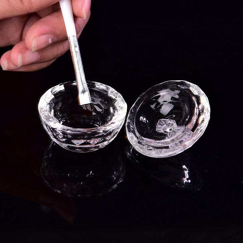 Стеклянная чашка для дизайна ногтей Dappen Блюдо для Arcylic Держатель для жидкости для дизайна ногтей Чаша для порошка