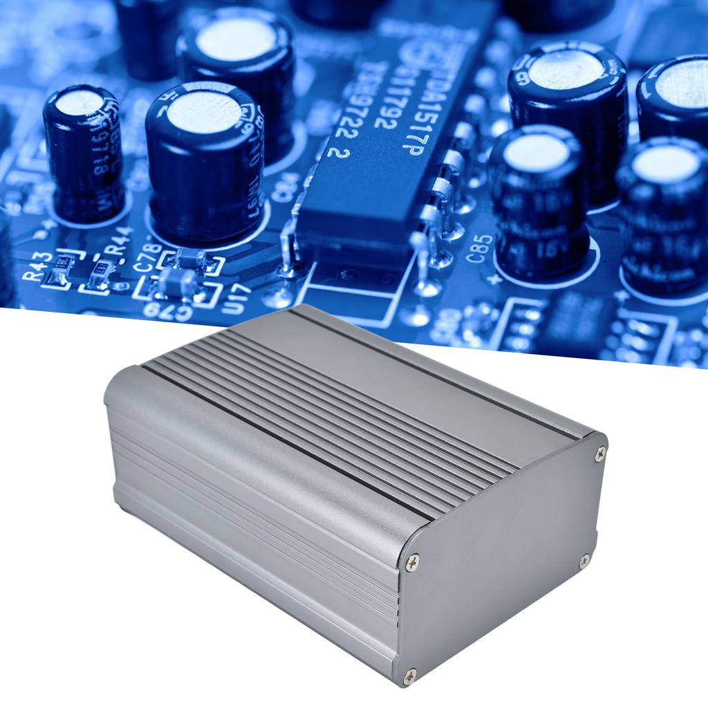 Электронная коробка из алюминиевого сплава, разделенный алюминиевый корпус, проектные инструментальные коробки 55x95x130 мм