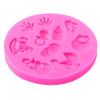 Silicone Mold Baby Shower Party Stroller Hand Bottle Trojan 3D Fondant Cake Candy Decorating Tools