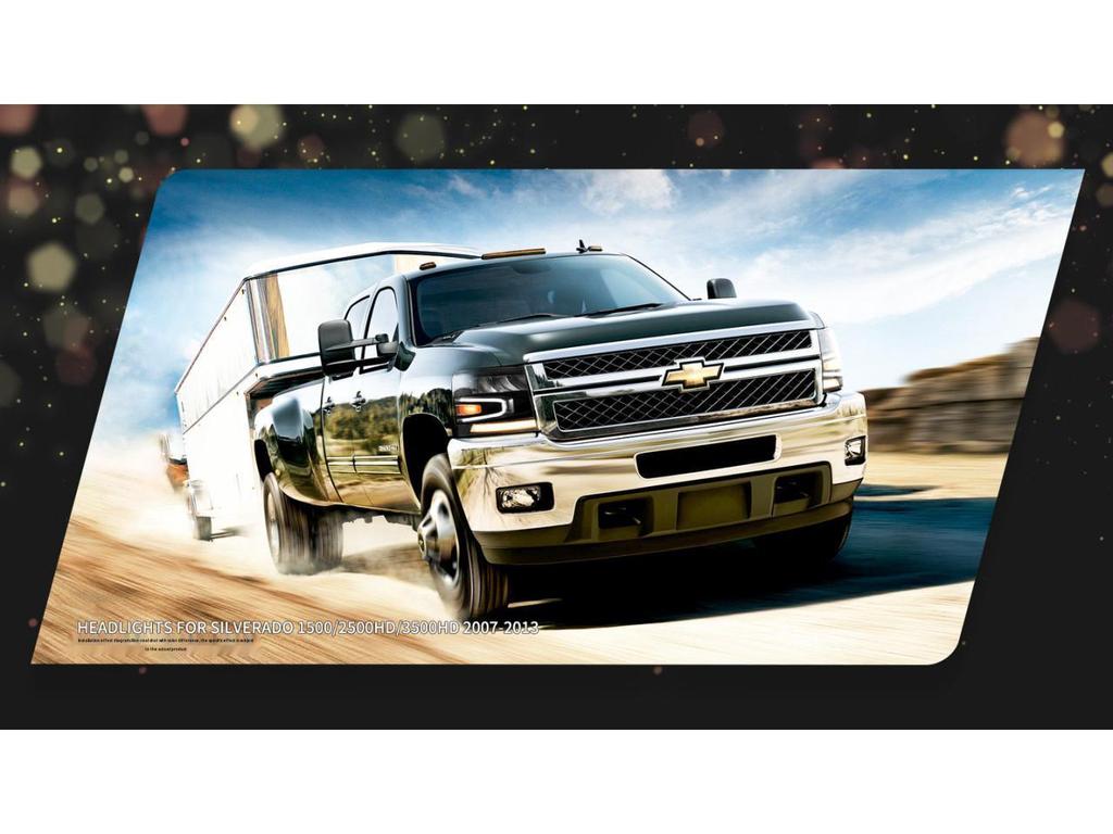 Chevrolet Silverado 07-13 LED Headlight Assembly with Flowing Turn Signal