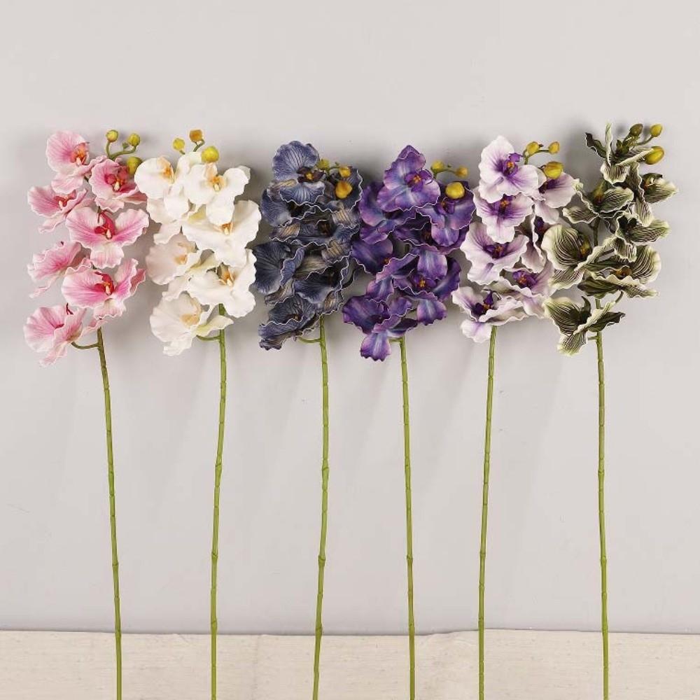 Butterfly Orchid Artificial Orchid Flower Real Touch Realistic Faux Phalaenopsis Handmade Luxury Simulation Big Moth Orchid