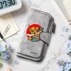 Vintage Samurai Print Long Wallet Fashion Casual Card Holder Portable Daily Use Purse