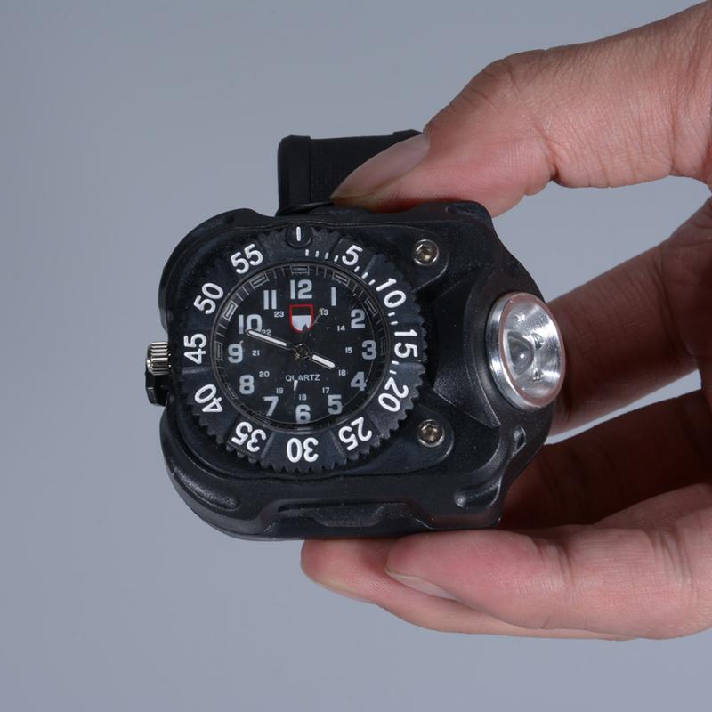 Горячий! 3в1 супер яркий светодиодный фонарик для часов, фонарик, компас, перезаряжаемые мужские наручные часы для занятий спортом на открытом воздухе