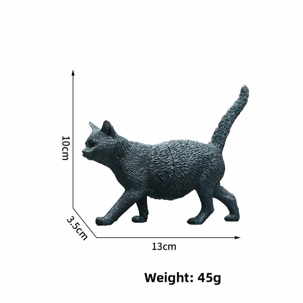 Mini Cat Model Figures Pastoral Cat Animal Model New Simulation Dog Ornament Gifts