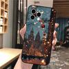 Phone Case Carcasa Funda For iPhone 17 Pro Max 17 Air 16 15 14 13 Pro Max 15 16 Pro 15Plus Winter Christmas Case