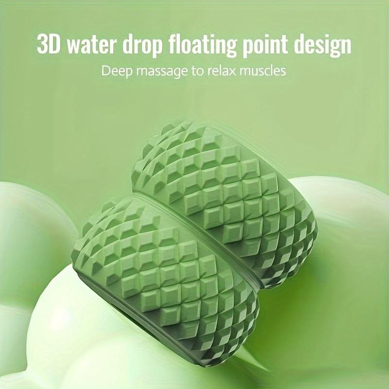 Массажный ролик 360° Двойной ряд Зажим для похудения ног Ручной массажер Симулятор для талии, ног, рук, ягодиц Расслабление мышц Здоровье