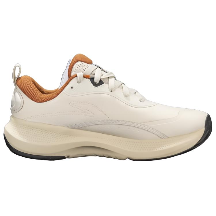 Li Ning Sports Удобные Амортизирующие Дышащие Низкие Повседневные Кроссовки Мужские Повседневные Кроссовки Коричневые AGLV177-3