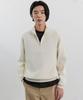 BLANKROOM Half Zip Knit_Ivory