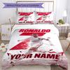 Cristiano Ronaldo Quilt Cover Set Suitable For Guest Room Soft Fabric Perfect Gift For Friends Family
