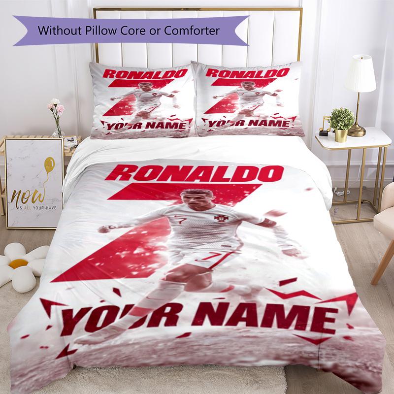Cristiano Ronaldo Quilt Cover Set Suitable For Guest Room Soft Fabric Perfect Gift For Friends Family