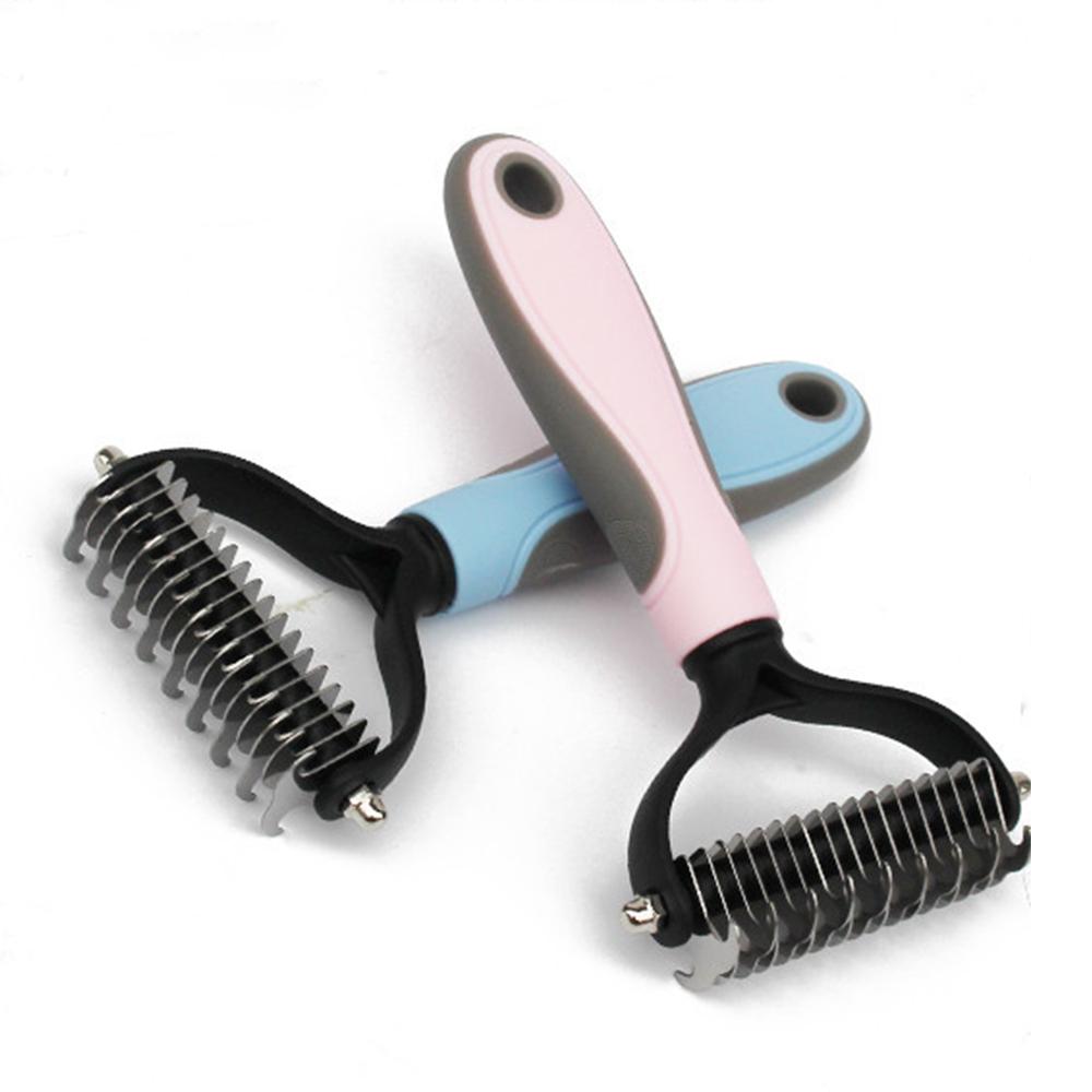 Professional Pet Deshedding Brush Dog Hair Remover Pet Fur Knot Cutter Puppy Cat Comb Brushes Dogs Grooming Shedding Supplies