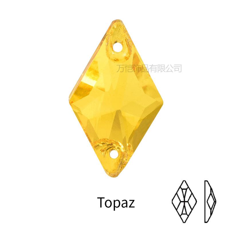 Crystal Hand-Sewn Diamond, Glass Rhinestone Diy Crystal Material, Rhombus Creative Clothing Accessories