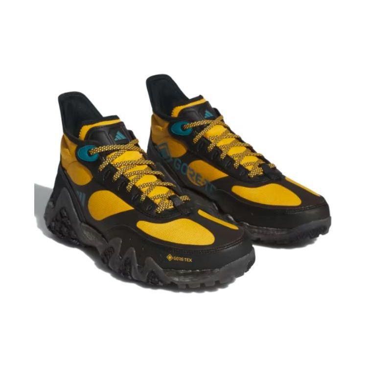 adidas Adicross Gtx С круглым носком Удобные Амортизирующие Нескользящие Полувысокие Гольф Кроссовки Мужские Желтые GW2120