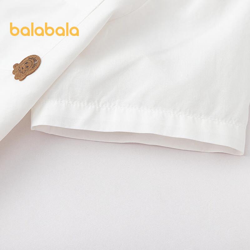 Balabala Мальчишеская рубашка с воротником-стойкой с коротким рукавом