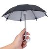 Cute Black Mini Umbrella with Smartphone Holder for and It Offers Sun Protection for Smartphones and Other Mobile Unfolded Includes Japanese Bicycles.