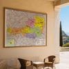 Карта французской серии - административная карта Австрии, настенный декор, подарок, туристический/образовательный инструмент, для гостиной, ванной комнаты, домашнего офиса