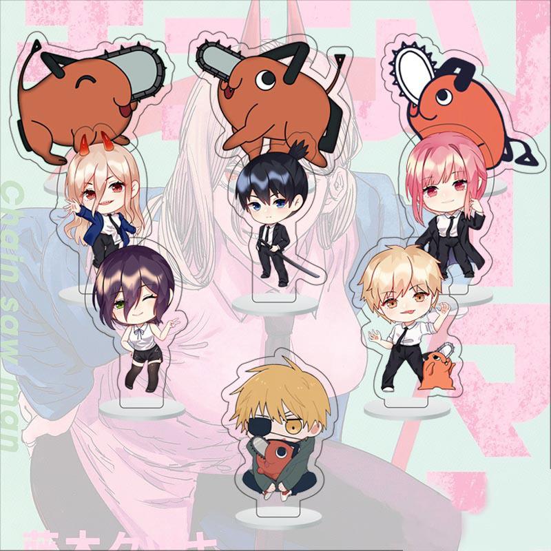 Версия Q Mini Haikyuu 6 см!! Модель подставки, тарелка, 9 шт./компл., модная акриловая фигурка, настольный декор, брелок, сувенир