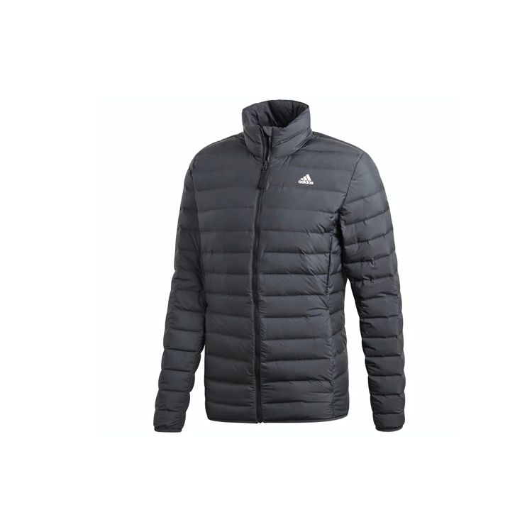 Adidas Outdoor Sports Fitted Down Jacket Winter Men Outerwear Charcoal-Black CY8732