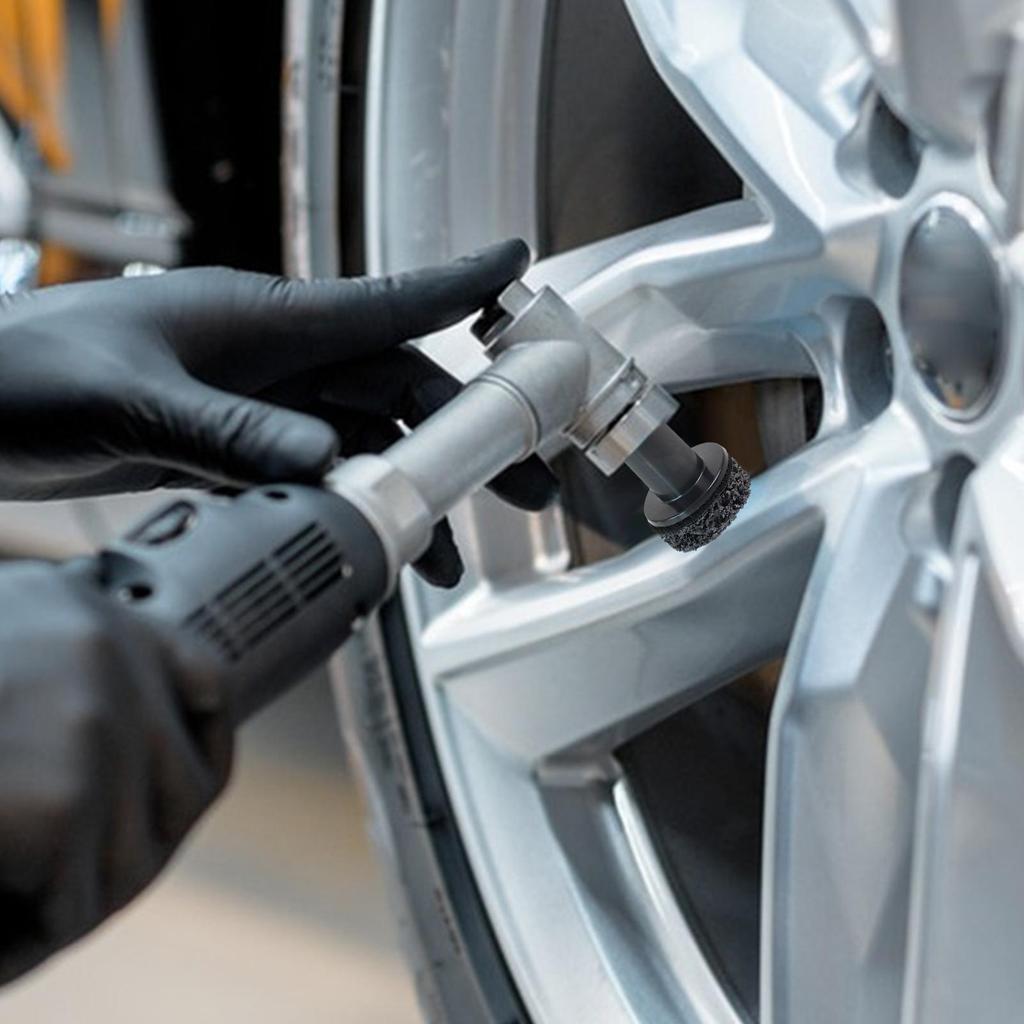 Auto Wheel Hub Brush Cleaning Tool Car Wheel Hub Grinder Rust Grinding Removal Brake Grinding Cleaner Kit Rust Remover Polishing