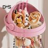 Transparent Vertical Toy Organizer Doll Storage Bucket Large Capacity Dustproof Easy To Install Vertical Stuffed Animal Storage Tube