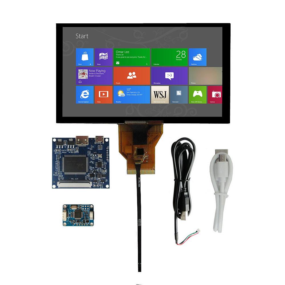 6,5-дюймовый портативный дисплей, совместимый с mini HDMI, ноутбук Raspberry Pi, второй экран, плата управления драйвером ЖК-дисплея, емкостный сенсорный дигитайзер
