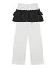 LUVISTRUE Im Pattern Frill Pants(Light Gray)
