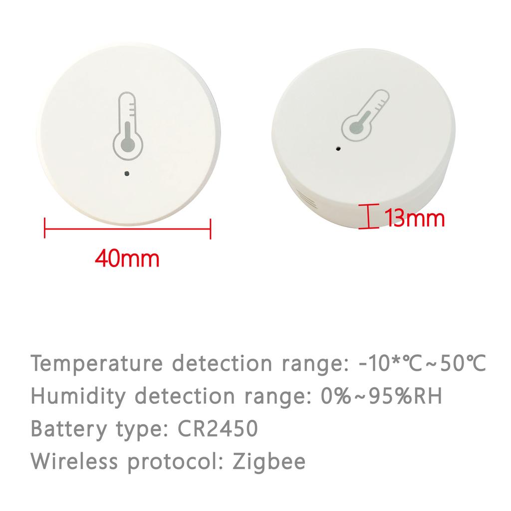 Tuya Zigbee Temperature Humidity Sensor App Control Indoor Thermometer Monitor Home Automation Works With Alexa Google Assistant