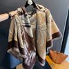 2024 New Large Shawl European and American New Fashionable and Generous Scarves for Autumn and Winter