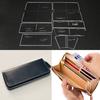 7Pcs Leather Craft Clear Acrylic Clutch Bag Pattern Stencil Template Tool