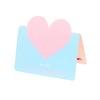 10Pcs Cute Folding Lover Heart Shaped Greeting Card Wedding Anniversary Message Card Love Confession Bouquet Gift Box Decoration