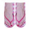 Low Ankle Flip Flop Socks Creative Funny Short Socks Casual 3D Printed Socks  Casual