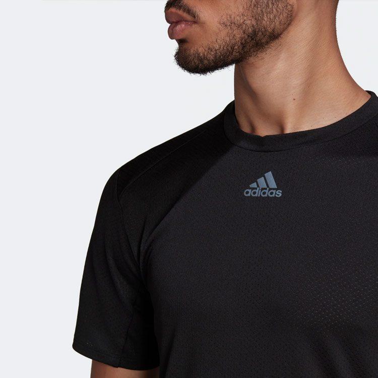 Adidas T Shirts Men's Black Crew Neck Moderate Straight Fit HP1932