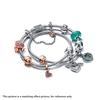 New Style 925 Sterling Silver Bucket Buckle Double Snake Bone Chain Bracelet Suitable For Original Fashion Diy Beaded