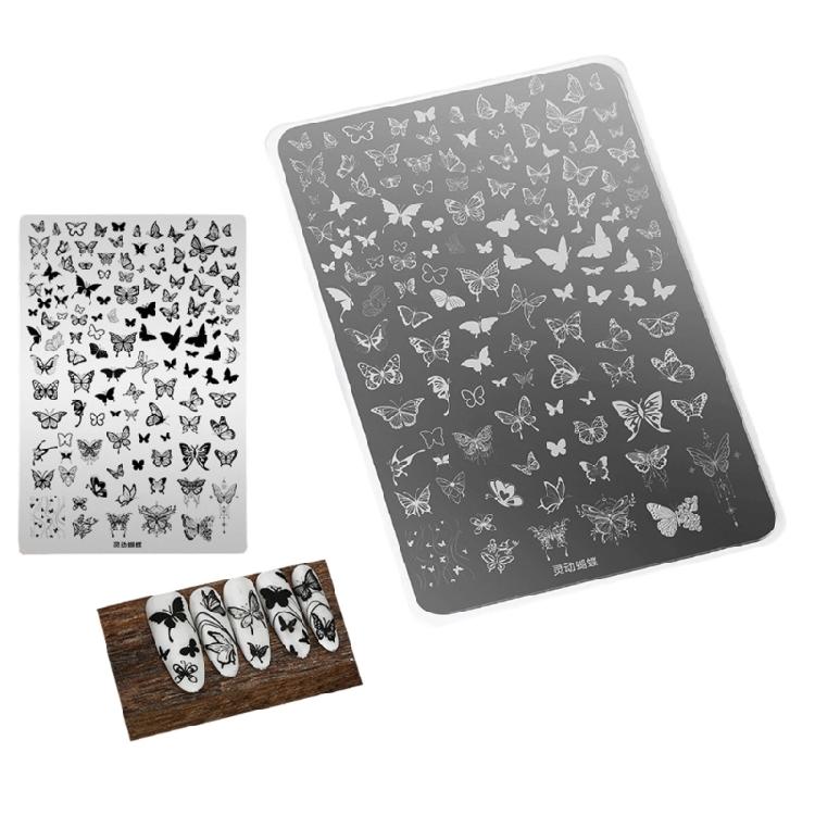 Нержавеющая Сталь Пластины для Стемпинга Маникюра Профессиональные Шаблоны для Нанесения Гель-Лака