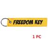 Fashion Car Keychain Key Holder for Cars Motorcycles BRAAAP Key Chains FREEDOM KEY Keychains Jewelry