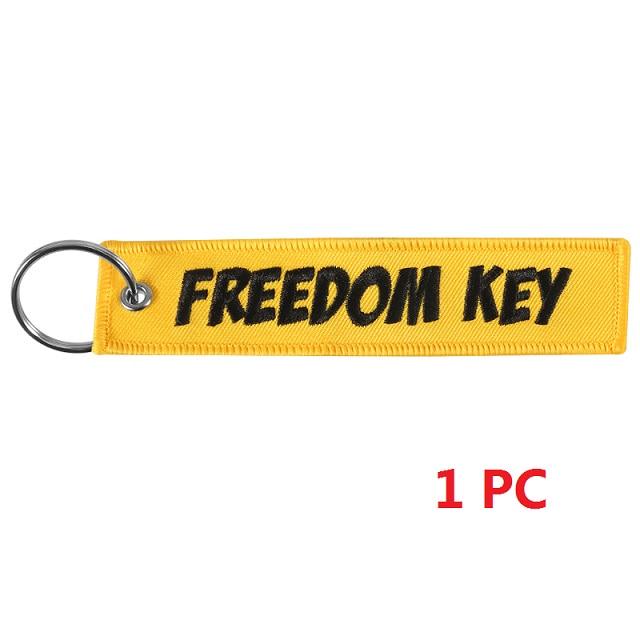 Fashion Car Keychain Key Holder for Cars Motorcycles BRAAAP Key Chains FREEDOM KEY Keychains Jewelry
