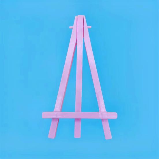 5Pcs Triangle Easel Mini Stand Kids Art Display Small Drawing Easel with Bright Colors 15.5cm Plastic Sketching Easel